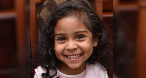 La petite Amy Fanny, 4 ans, nécessite des soins à l’étranger pour sa leucémie.