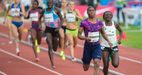 Caster Semenya a remporté le 800 m de la Ligue de Diamant à Oslo, le 15 juin 2017. 