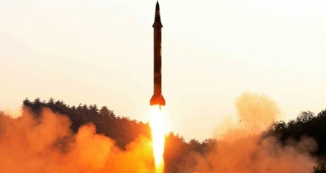 Un tir de missile balistique nord-coréen dans un lieu non précisé.