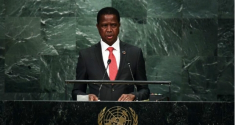 Le président zambien, Edgar Lungu, le 20 septembre 2016 à New York 