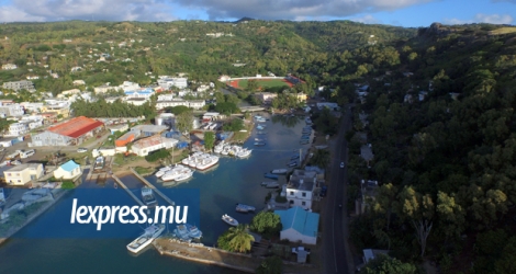 Vue aérienne de Port-Mathurin. La BM cite Rodrigues comme l’exemple à suivre en matière d’aménagement marin.