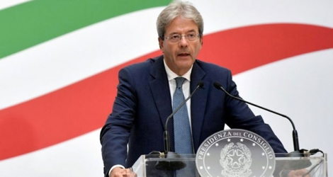Le chef du gouvernement italien, Paolo Gentiloni, le 12 juillet 2017 à Trieste