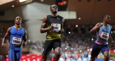 Usain Bolt, vainqueur du 100 m à Monaco, le 21 juillet 2017 .
