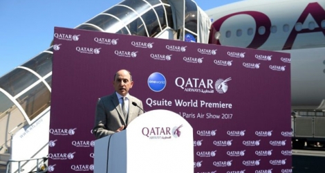 Le PDG de Qatar Airways, Akbar al-Baker, au Bourget le 19 juin 2017.