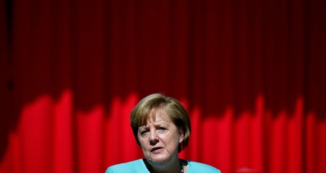 La chancelière allemande Angela Merkel, le 5 juillet 2017 à Berlin .