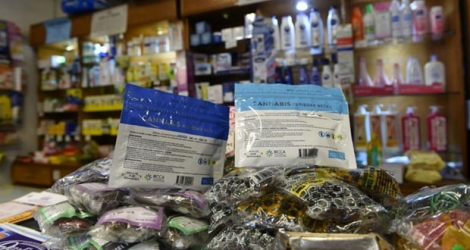 De la marijuana vendue dans une pharmacie à Montevideo, en Uruguay, le 19 juillet 2017