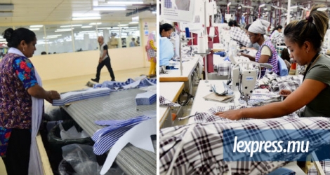 Chez Esquel Group (à g.), les travailleurs s’activent à la confection de chemises et de vêtements de sport. Pour le groupe Star Knitwear, qui produit son propre tissu, la production automatisée et l’accélération des délais de livraison sont grandement aidées par les dernières technologies.