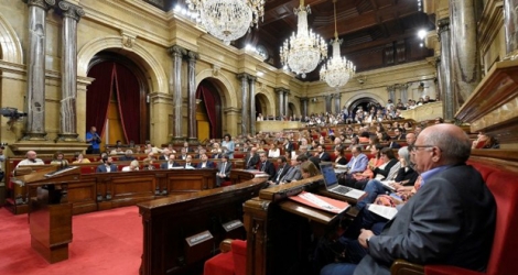 Le parlement catalan, le 6 septembre 2017 à Barcelone.