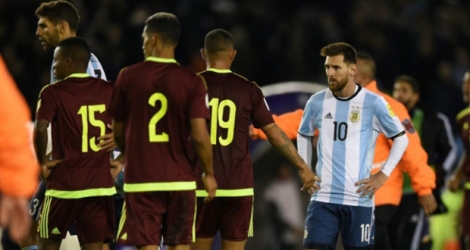 L'Argentine de Lionel Messi n'arrive toujours pas à gagner, après son nul à Buenos Aires face au Venezuela (1-1), le 5 septembre 2017.