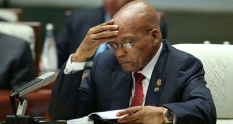 Le président sud-africain Jacob Zuma rattrapé par un vieux dossier de corruption. Le 5 septembre 2017 en Chine.