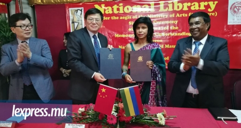 Le mémorandum entre la Bibliothèque nationale de Maurice et celle de Chine a eu lieu le lundi 18 septembre, à Port-Louis.