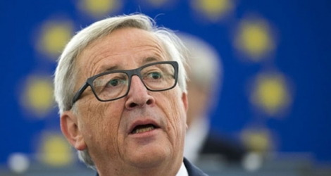 Le président de la Commission européenne Jean-Claude Juncker au Parlement européen à Strasbourg, le 13 septembre 2017 