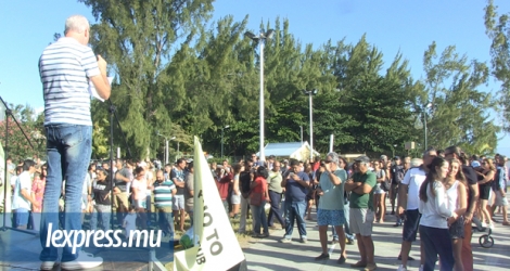 Le Kolektif Say No To Petroleum Hub avait tenu rassemblement, le samedi 1er juillet, au Nautilus, près de la plage publique d’Albion.