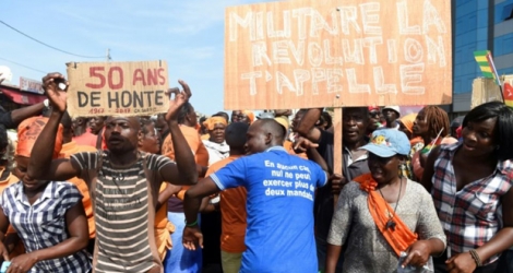 Manifestation contre le président du Togo, Faure Gnassingbé, le 21 septembre 2017 à Lomé