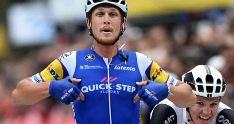 L'Italien Matteo Trentin, vainqueur de Paris-Tours le 8 octobre 2017 