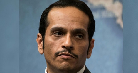 Photo d'archives du chef de la diplomatie du Qatar, Mohamed ben Abderrahmane Al-Thani, prise le 5 juillet 2017 lors d'une conférence à Londres