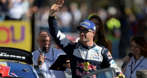En route pour un 5e titre consécutif de champion du monde: Sébastien Ogier, 2e du 53e Rallye de Catalogne, le 8 octobre 2017 à Salou.
