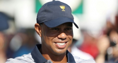 Le golfeur américain Tiger Woods, le 27 septembre 2017 à Jersey City.