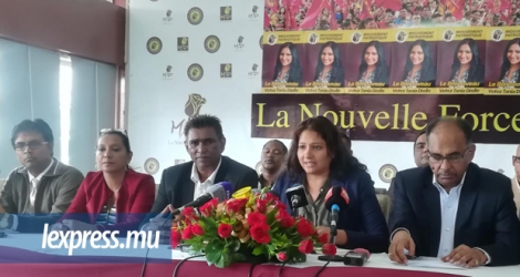 Tania Diolle et les membres du Mouvement patriotique étaient face à la presse, ce vendredi 17 novembre.