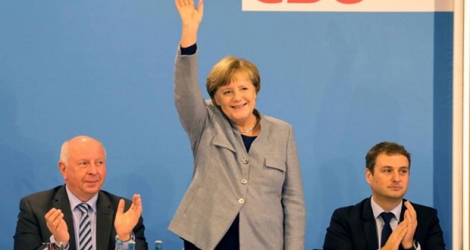 La chancelière allemande Angela Merkel décidée à cosntituer un gouvernement «très rapidement», le 25 novembre 2017
