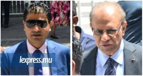 Rakesh Gooljaury et Navin Ramgoolamen cour intermédiaire ce lundi 27 novembre.