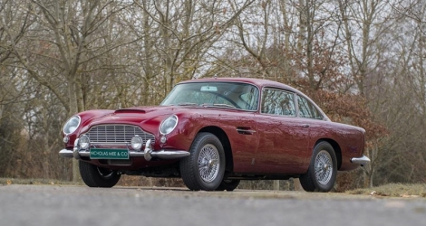 Aston Martin DB5 de 1965, précédemment possédée par Robert Plant, en vente sur le site ClassicCarsForSale.