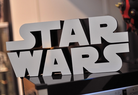 A Star Wars logo sign