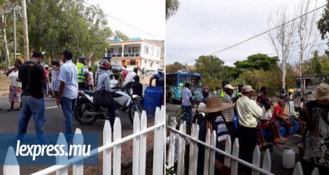 Des habitants d’Ile-Michel, dans le sud de Rodrigues, ont obstrué la route hier, mardi 19 décembre, pour manifester contre la pénurie d’eau.