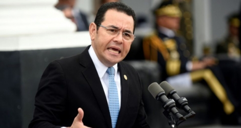 Jimmy Morales le 17 octobre 2017 à Guatemala