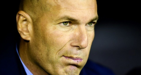 L'entraîneur du Real Madrid, Zinedine Zidane, le 7 janvier 2018 