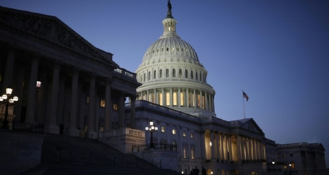 Le Capitole, le 19 janvier 2018 à Washington, où le Sénat a échoué à trouver un compromis pour éviter la fermeture partielle des services fédéraux 