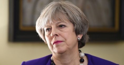 La Première ministre britannique Theresa May, le 17 janvier 2018 à Londres