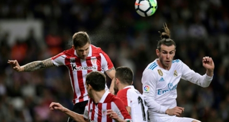 Le Real Madrid face à l'Athletic Bilbao, le 18 avril 2018, à Madrid.