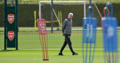 Arsène Wenger, le 25 avril 2018, au centre d'entraînement d'Arsenal.