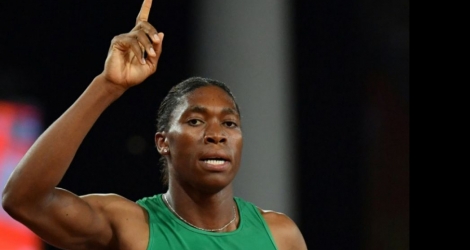 La Sud-Africaine Caster Semenya victorieuse du 800 m aux Jeux du Commonwealth, le 13 avril 2018 à Gold Coast