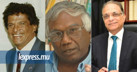 Gaëtan Duval, Harish Boodoo et Razack Peeroo. Leurs partis avaient retiré leur soutien au gouvernement lors de l’examen du budget supplementaire en 1980.