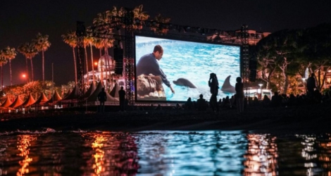 Projection du film «Le Grand Bleu» à Cannes, le 11 mai 2018.