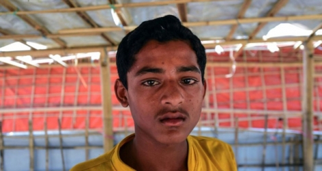 M.D. Hashim, 12 ans, réfugié Rohingya dans un camp à Cox's Bazar, au Bangladesh, le 10 mai 2018.