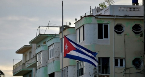 Drapeau cubain à La Havane, le 19 mai 2018.