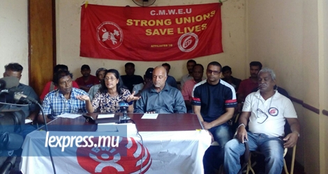 Les employés du secteur de la construction ont organisé une conférence de presse ce mercredi 23 mai, avant de manifester.