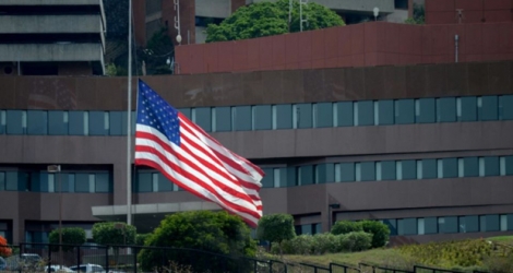 L'ambassade des Etats-Unis à Caracas, le 22 mai 2018 au Venezuela 
