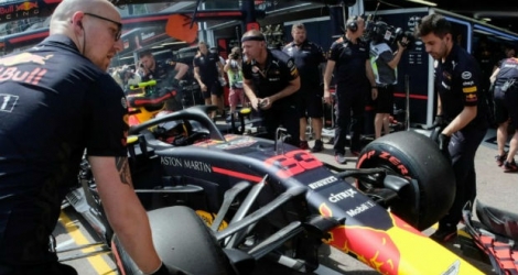 Le Néerlandais Max Verstappen (Red Bull) n'a pas pu prendre part aux qualifications du Grand Prix de Monaco de F1 samedi après avoir sévèrement endommagé sa monoplace dans un accident à la fin de la troisième séance d'essais libres. le 26 mai 2018.