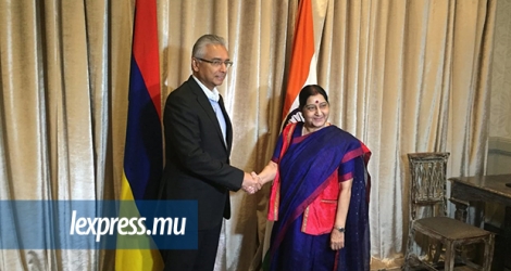  La ministre indienne des Affaires étrangères a rencontré le Premier ministre, Pravind Jugnauth.    