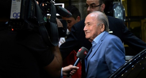 Le président déchu de la Fifa Sepp Blatter, le 19 juin 2018 à Moscou.