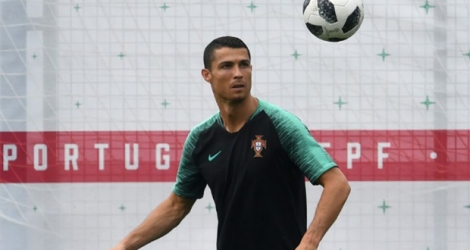 Cristiano Ronaldo à l'entraînement à Kratovo, le 19 juin 2018, prêt à nouveau à éclabousser le Mondial de sa classe.