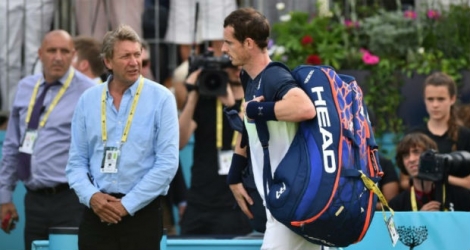 L'ancien numéro 1 mondial Andy Murray après sa défaite face à l'Australien Nick Kyrgios au Queen's.