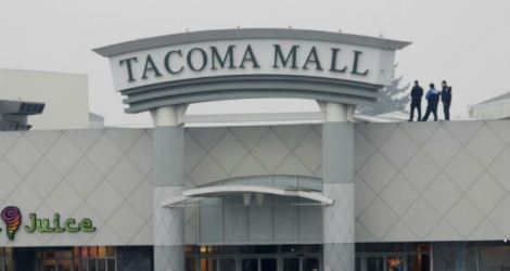 Un centre commercial de Tacoma, photographié le 20 novembre 2005: cette ville avait été durablement choquée par le meurtre de la petite Michella Welch, en 1986, résolu 32 ans plus tard.