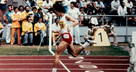 La Polonaise Irena Szewinska remporte la finale du 400 m des JO de Montréal, en battant le record du monde, le 29 juillet 1976.