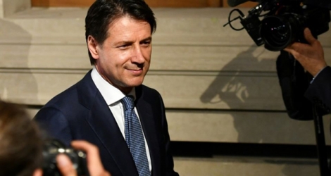 Le Premier ministre italien désigné Giuseppe Conte, le 23 mai 2018 à Rome.