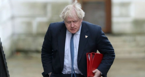 Photo Archives du 7 mars 2018 montrant le ministre britannique des Affaires étrangères Boris Johnson, qui a démissioné lundi.